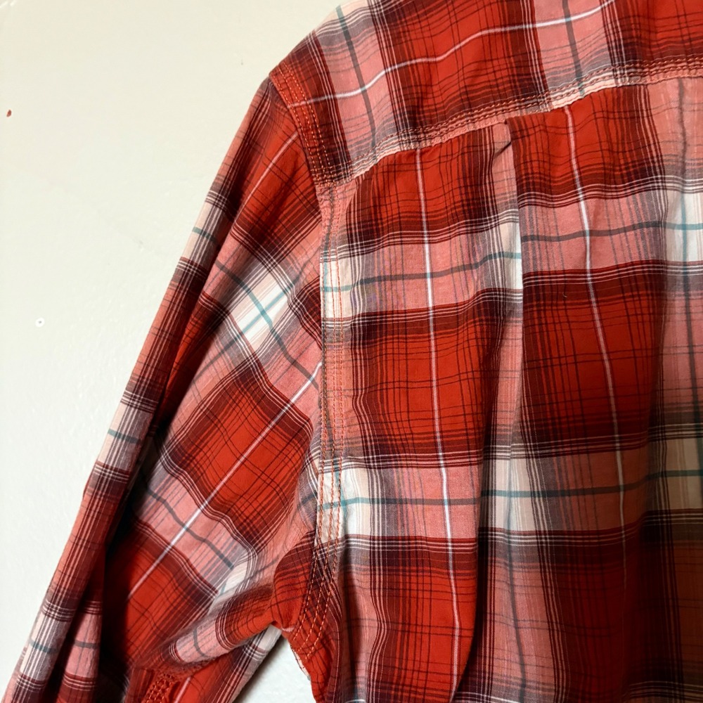 Carhartt Rugged Flex Flannel Plaid‎ Shirt Mens Large Relaxed Fit Workwear - Picture 7 of 9
